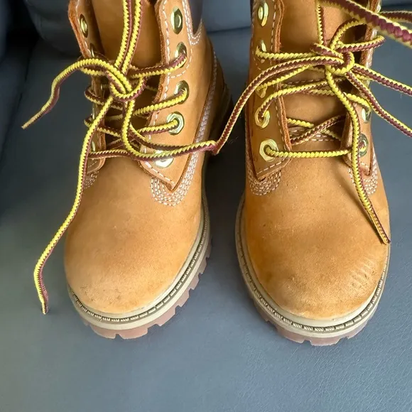 Timberland Tan and Brown Boots with Rugged Construction
