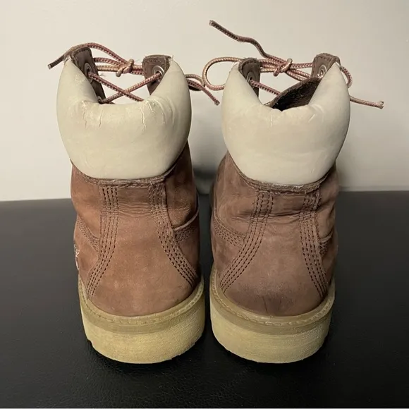 Timberland waterproof brown nubuck boots Boys size 6