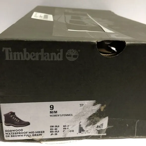 Timberland Women’s Norwood, Waterproof Hiking Boots, Size 9M.
