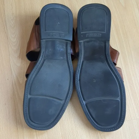 To Boot New York Fisherman Sandals Leather Brown Adam Derrick Size 12