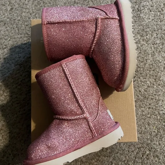 Toddler Glitter Pink Ugg Boots