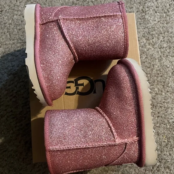 Toddler Glitter Pink Ugg Boots