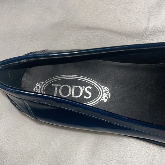 TODS‎ Black n Blue Penny Loafers