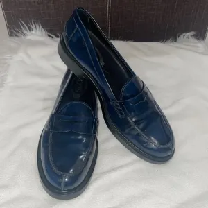TODS‎ Black n Blue Penny Loafers