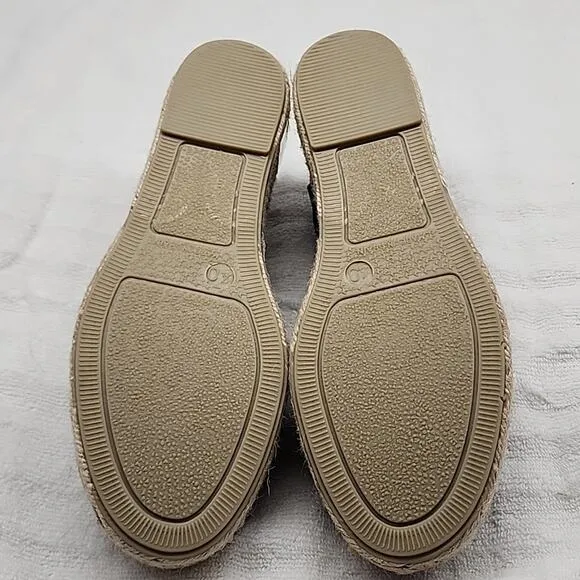 TONI PONS ETNA FLAT LEATHER ELASTIC STRAP ESPADRILLE SANDALS SIZE 9 NWOB