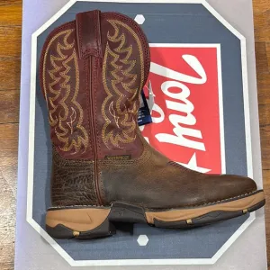 Tony Lama Brown and Red Heeled Boots