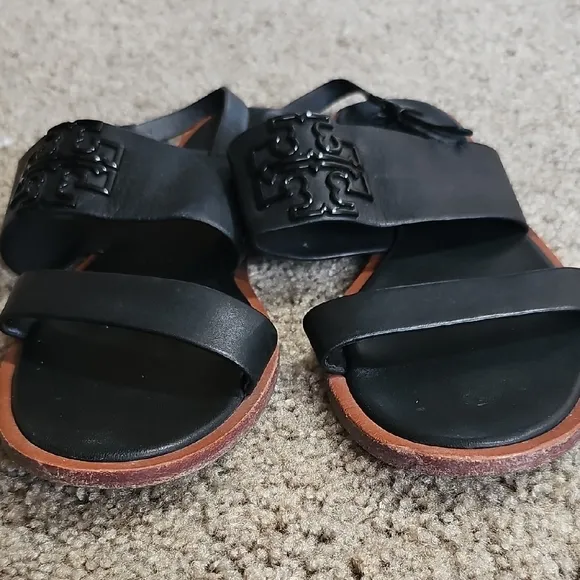 Tory Burch Black Slingback Sandals