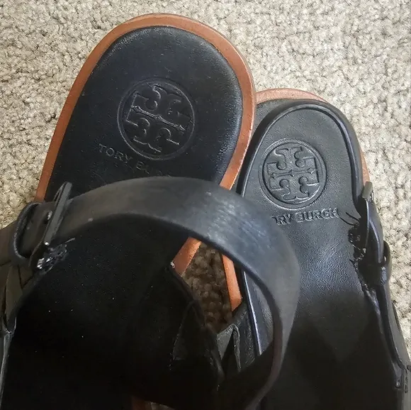 Tory Burch Black Slingback Sandals
