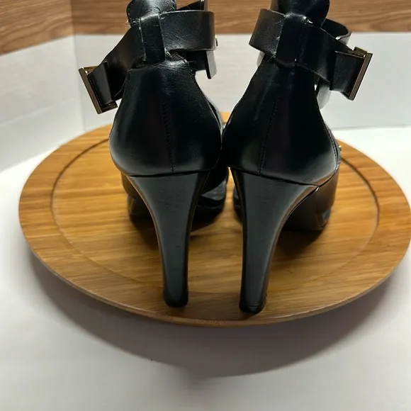 Tory Burch Black Studded High Heel Sandals