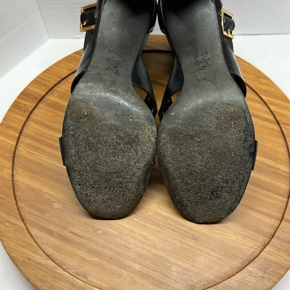 Tory Burch Black Studded High Heel Sandals