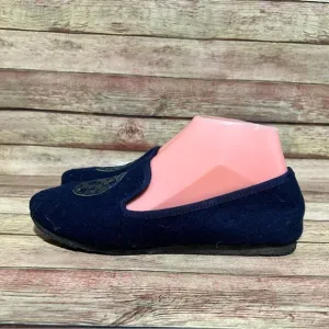 Tory Burch Blue Wool Loafers
