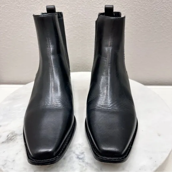 Tory Burch Boots Size 6.5 Black Chelsea Ankle Boots Designer
