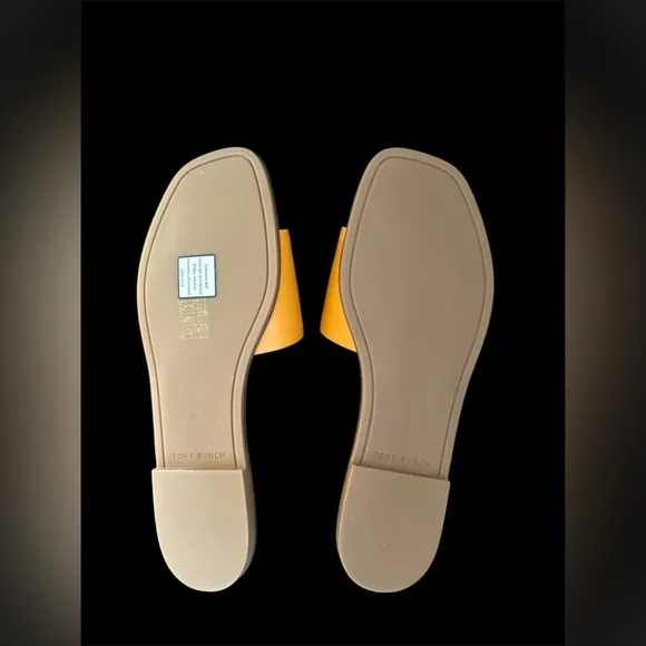 Tory Burch leather slides sandals new in box 8.5