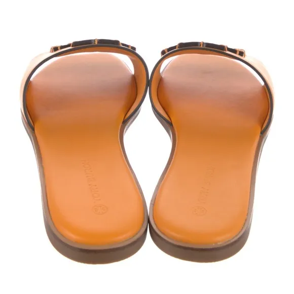 Tory Burch leather slides sandals new in box 8.5