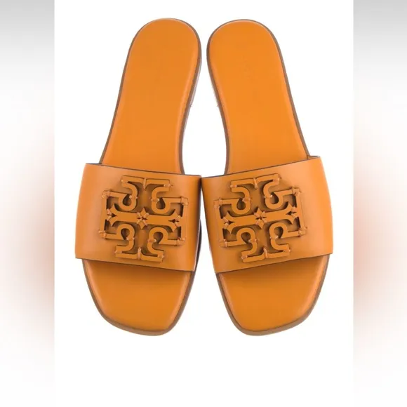 Tory Burch leather slides sandals new in box 8.5