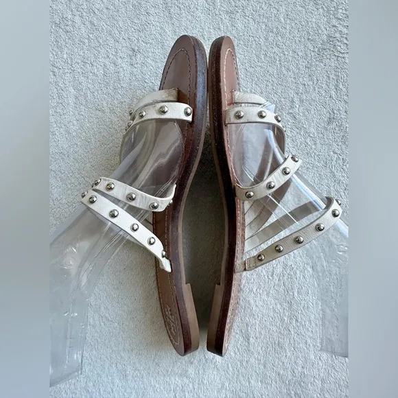Tory Burch Patos Studded Leather Sandals 7 embellished flats‎