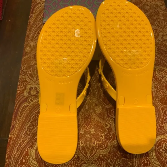 Tory Burch sunburst studded Jelly Sandals, size 6,BNIB, MSRP $128, must have