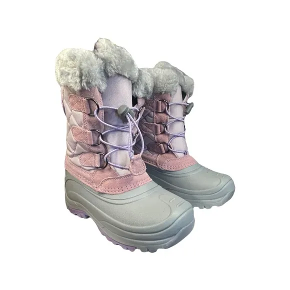 Totes girls Jenny purple waterproof shell winter boots