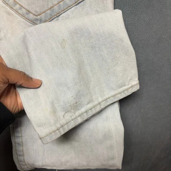 True Religion Distressed Jeans Mens 32 Lightwash Holey Grunge Skater Streetwear