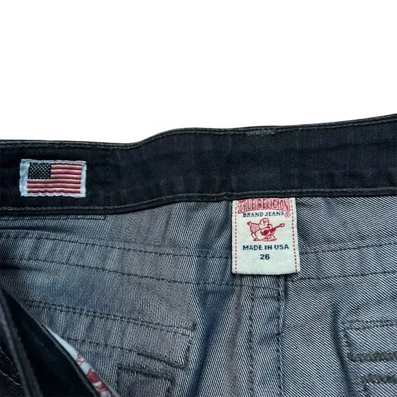 True Religion Womens 26 Sample Skinny Jeans Gwen Jodie Studded New Mid Rise Rare