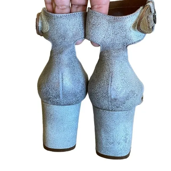 Twilight Zephyr silver leather sandals From Sundance size 40