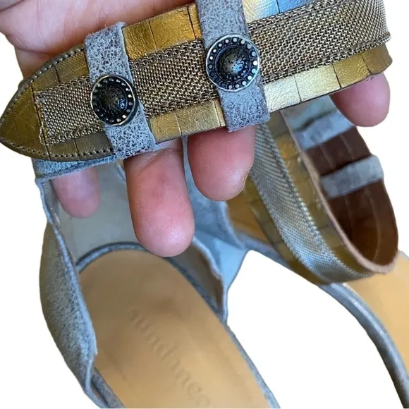 Twilight Zephyr silver leather sandals From Sundance size 40