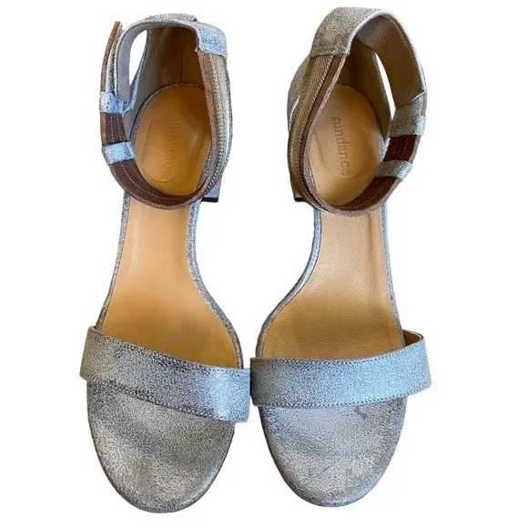 Twilight Zephyr silver leather sandals From Sundance size 40