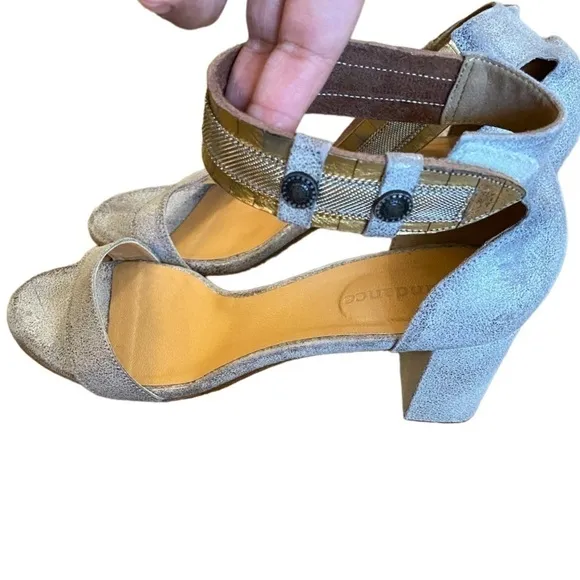 Twilight Zephyr silver leather sandals From Sundance size 40