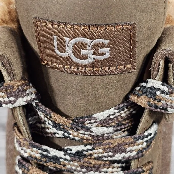 UGG Ashton Addie Tipped Brown Waterproof Fur Boots - Women's Size 7