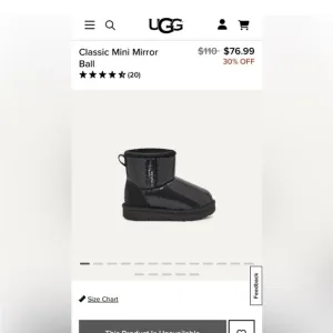 UGG Black Classic Mini Boots