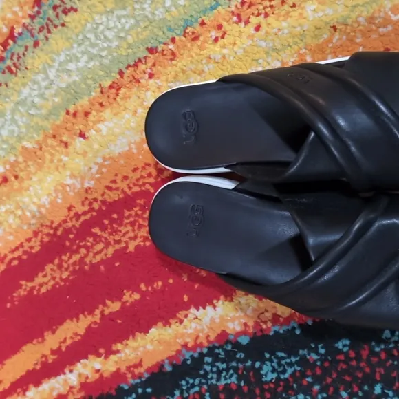 UGG Black Slide Sandals