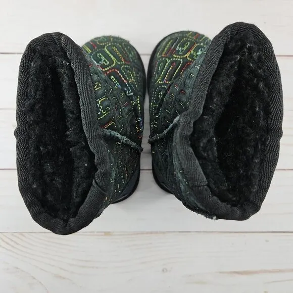 UGG Boots Black Toddler Size 6‎ Australia Classic II Graphic Kids 1112383T