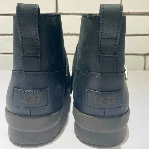 UGG Cheyne Women’s Black Leather Waterproof Ankle Boots