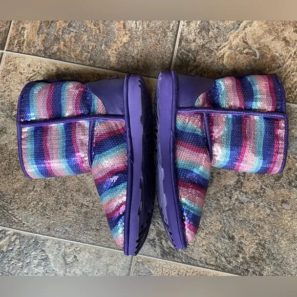 UGG Classic II Rainbow Sequin Boots- Big Kid’s Size 6Y