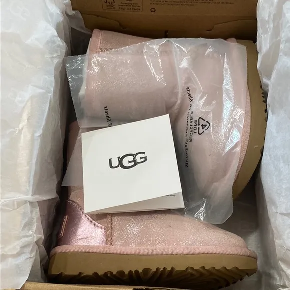 Ugg Classic II Shimmer Metallic Suede Boots