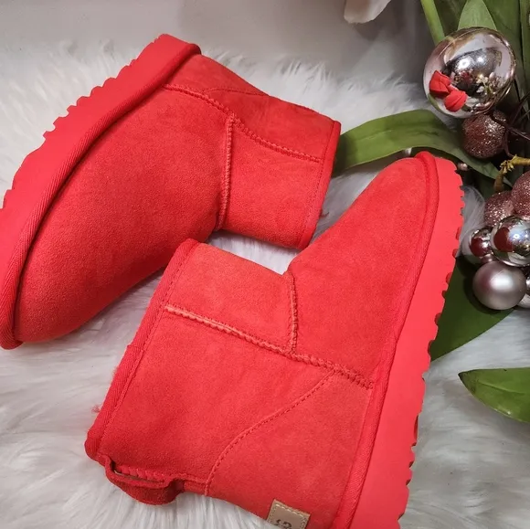 Ugg Classic Mini II Cherry pie Women Boots  new