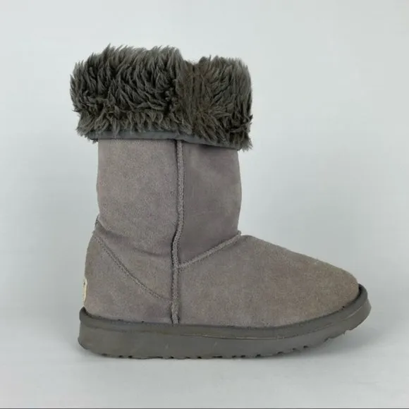UGG Classic Tall II Suede Boots Gray F8004 size 5