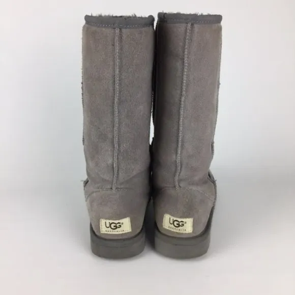 UGG Classic Tall II Suede Boots Gray F8004 size 5