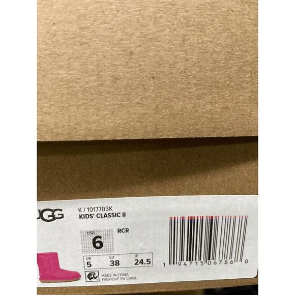 UGG Kid's Classic II Boots - Rock Rose 6 Little/Big Kids