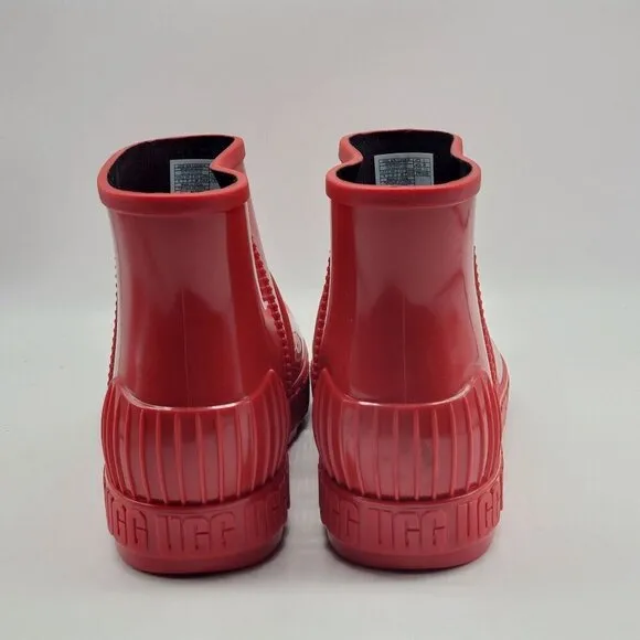 UGG Kids Drizlita Waterproof Mini Boot Size 6 Red Rubber &amp; UGGplush Lining