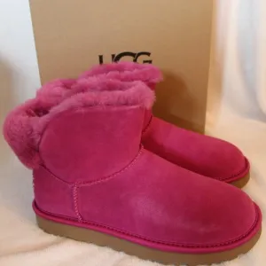 UGG MINI BLING SWAROVSKI‎ CRYSTAL SUEDE BOOTS PINK
