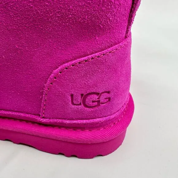 UGG Neumel Womens Classic Chukka Suede Snow Ankle Boots SZ 6 Rose Pink Sheepskin
