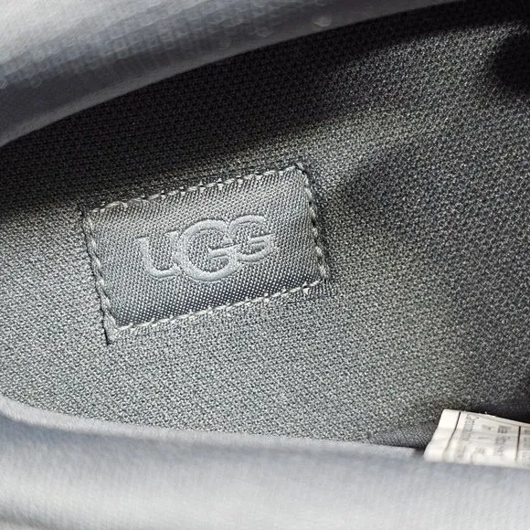 UGG NEUMEL X GRAY TEXTILE LEATHER WATERPROOF RAIN BOOTS - WOMEN'S SIZE 8.5