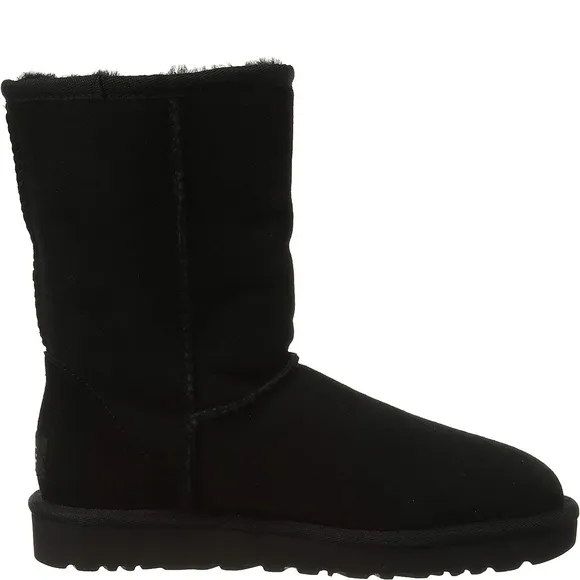 UGG Womens Classic Short II Boots Black Size 6