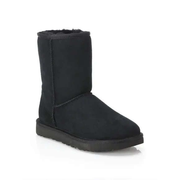 UGG Womens Classic Short II Boots Black Size 6