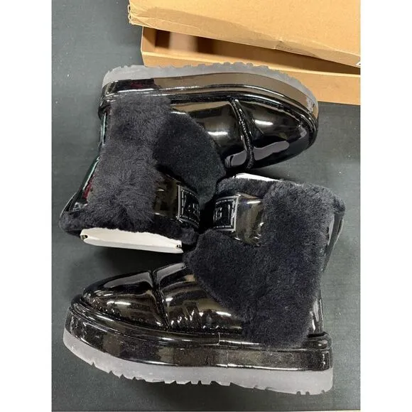 Ugg Black Classic Chillapeak Shine Boots 9