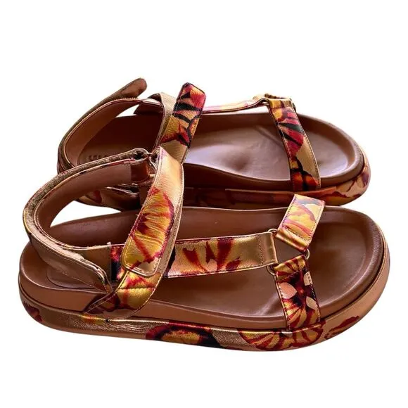 ULLA JOHNSON Astra Sandal in Rose Gold Leather NWB Size 38