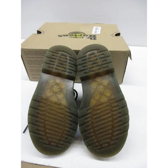 (Used) Dr. Martens 1460 J Black Smooth Boots - Size 9 Little Kid/Child