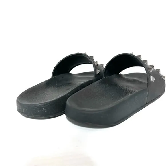 Valentino Garavani Black Studded Sandals