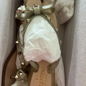 Valentino Garavani Gold Studded Women's Sandals